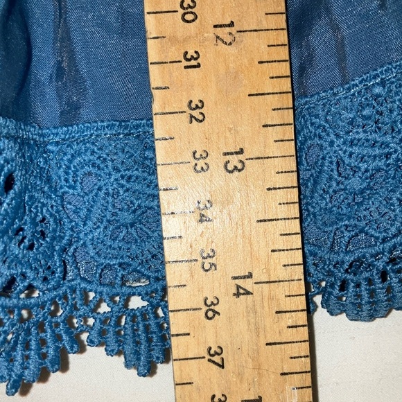 NWT Elan XS Blue Mini Skirt Tiered Ruffled Casual - Picture 11 of 11